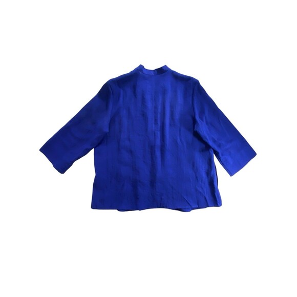 Fridaze Women's Linen Redefined Open Front Cardigan Sweater XL Blue *READ - Picture 6 of 12